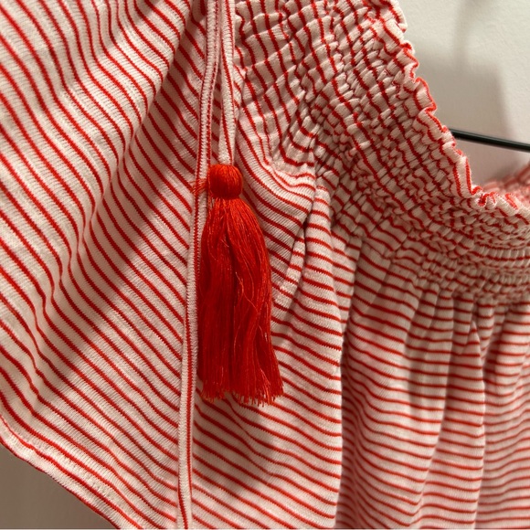 Loft Off The Shoulder Stripe Boho Dress Small NWT - Picture 5 of 8